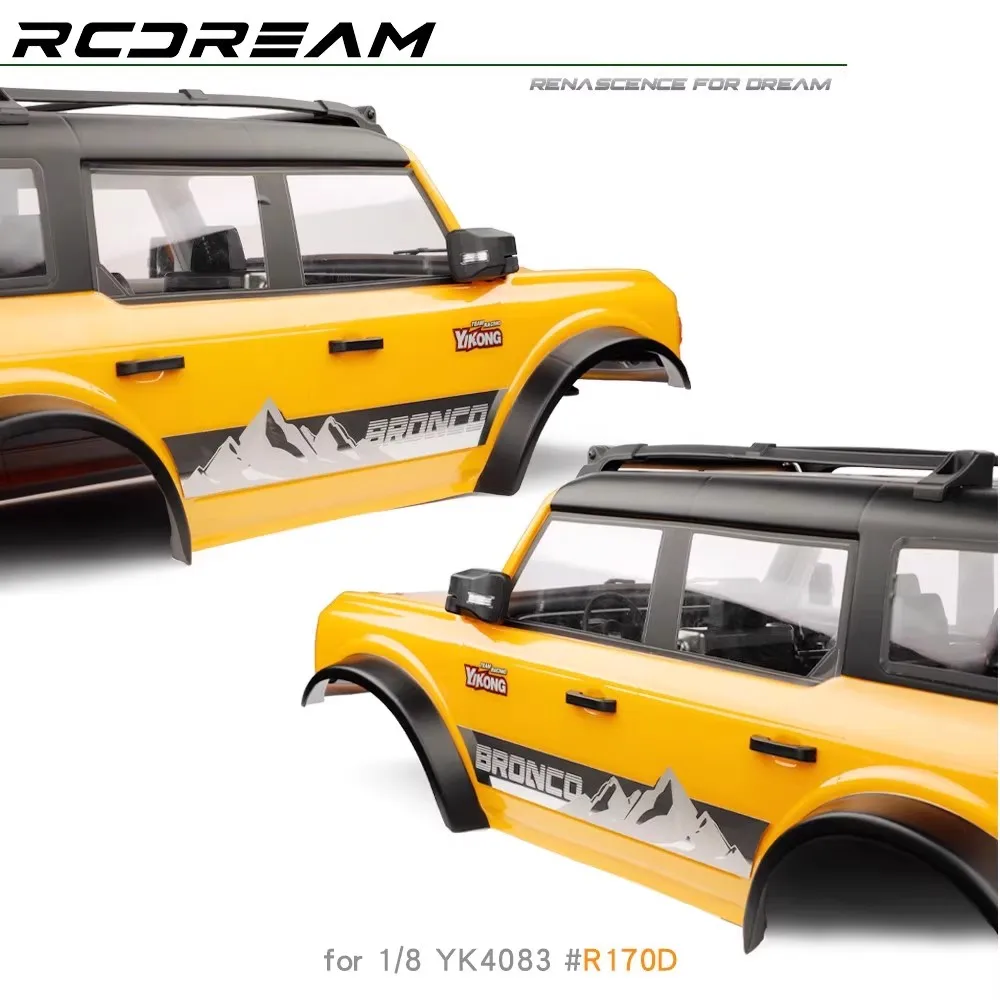 RCDream سهلة التحكم 4083 الجانب تنورة الفولاذ المقاوم للصدأ ورقة الزخرفية سيارة قذيفة محاكاة تعديل R170C R170D