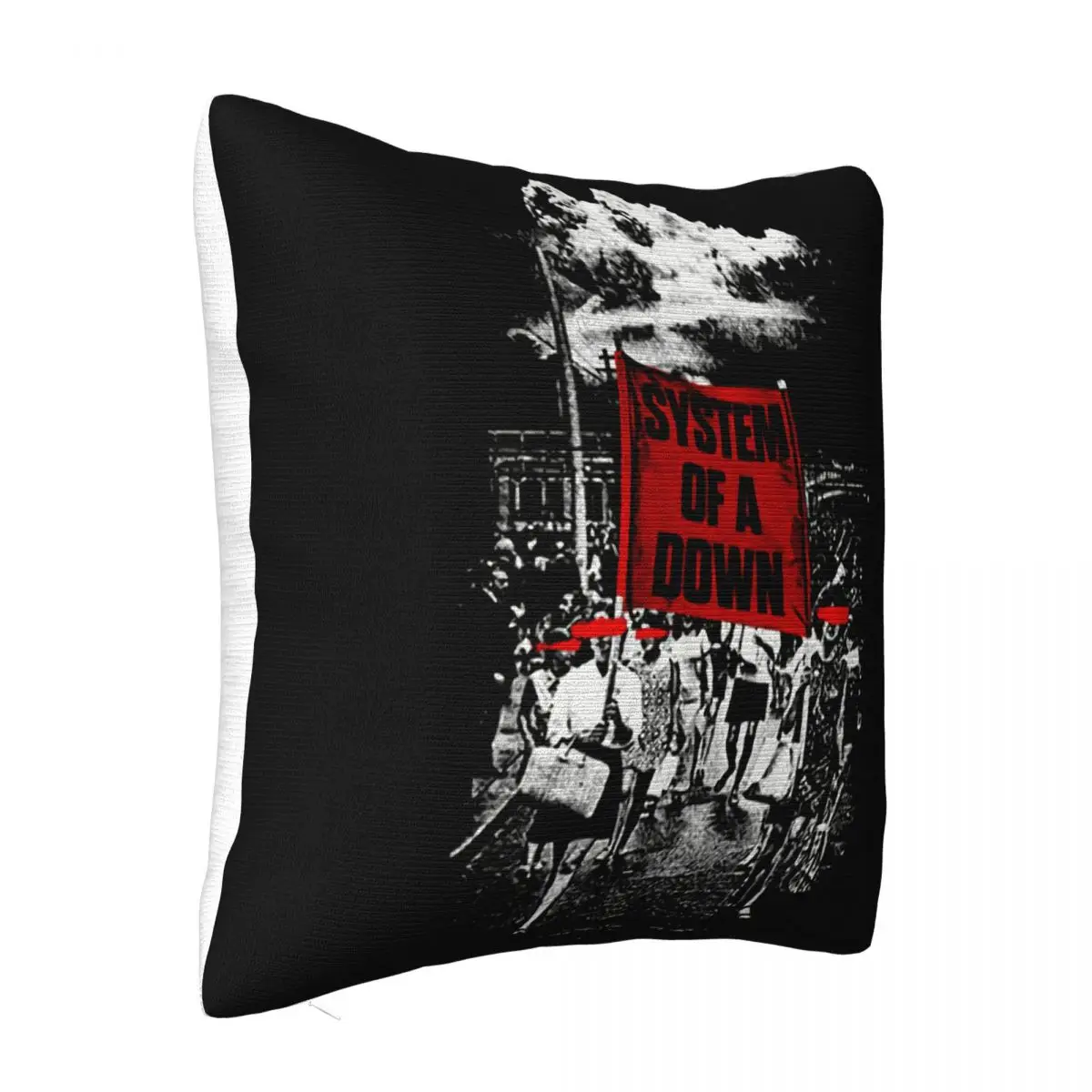 Official System Of A Down Distressed Banner March Logo All Sizes New Print Youth Pillow Case