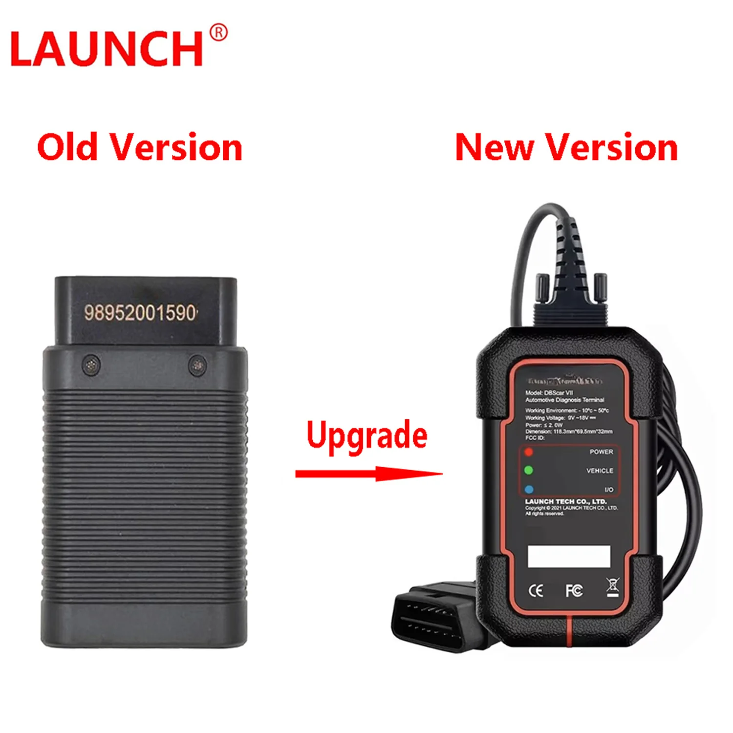 Launch X431 DBScar5/7 Connector Bluetooth Adapter DS401 OBD2 Scanner Diagnostic Tool for Launch X431 V / V+ / pro / pro3 / pros