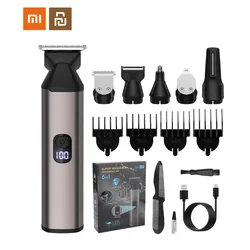 XIAOMI YOUPIN Rechargeable Hair Cutting Machine Electric Hair Clipper Shaver Beard Body IPX6 Waterproof Trimmer For Men Nose Ear