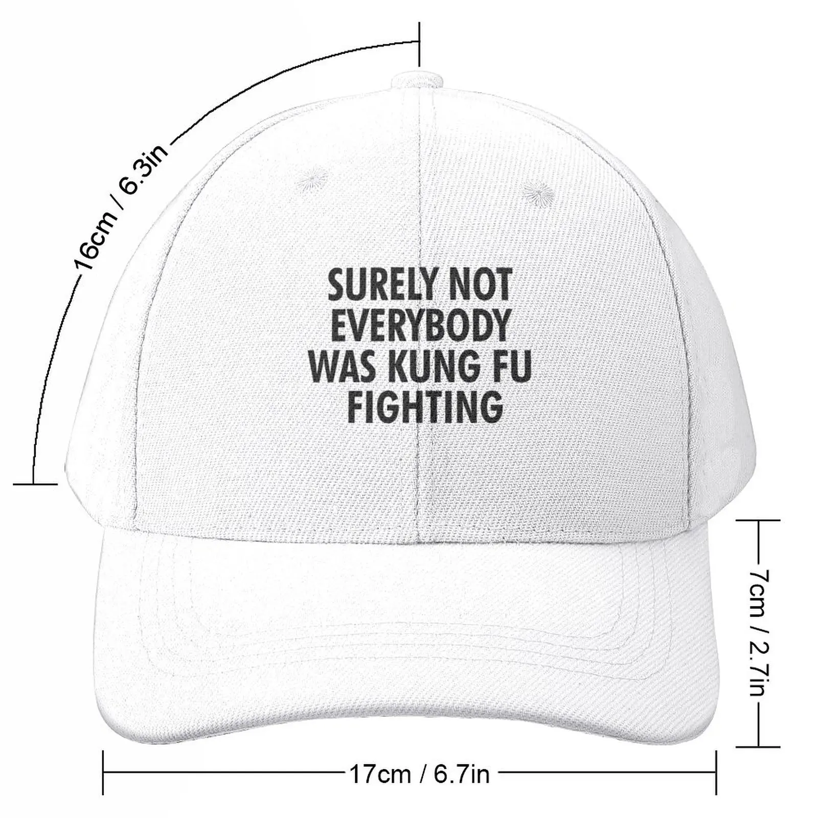 Funny Surely Not Everybody Was Kung Fu Fighting Baseball Cap Hat Baseball Cap fishing hat Golf Women's Beach Outlet 2024 Men's