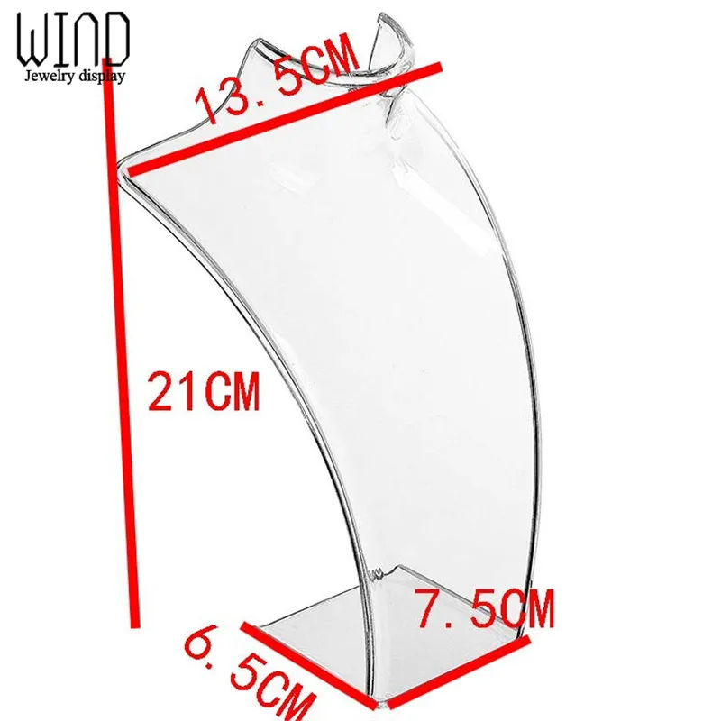 ثلاثة ألوان 20*13.5*7.5 سنتيمتر المعرضة قلادة دلاية مجوهرات عرض موقف حامل تظهر تزيين مجوهرات عرض الرف