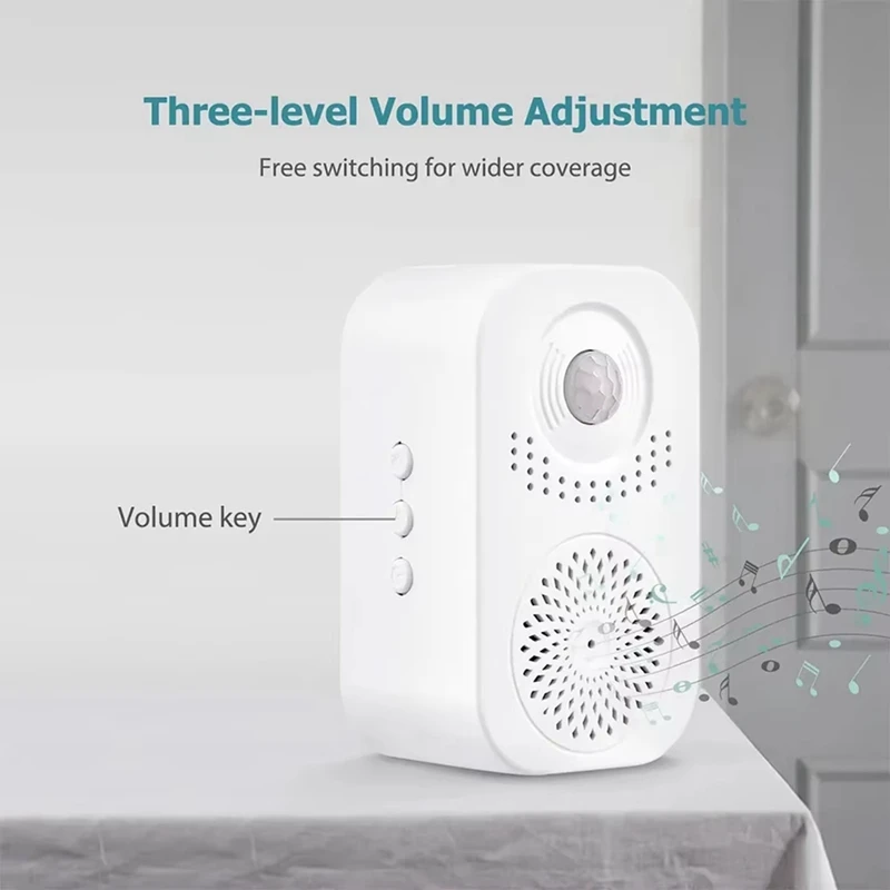 Talking ยินดีต้อนรับ Doorbell Motion Sensor Store Entrance สมาร์ท Doorbell Commercial Access ALARM Home Outdoor Doorbell-AT64