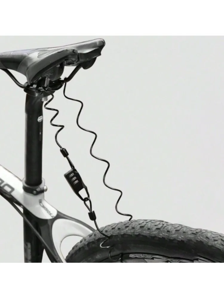 AliExpress Motorcycle Bicycle Helmet Locks Durable Steel Wire Anti-theft Cable Digital Password Lock Portable Mini Safety Chain Padlock