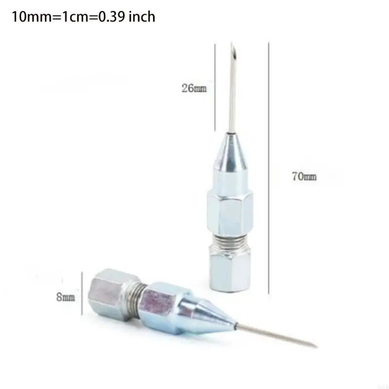 A2UD Agudina Pistola grasa para nariz para accesorios adaptación boquilla dispensador grasa para cabeza