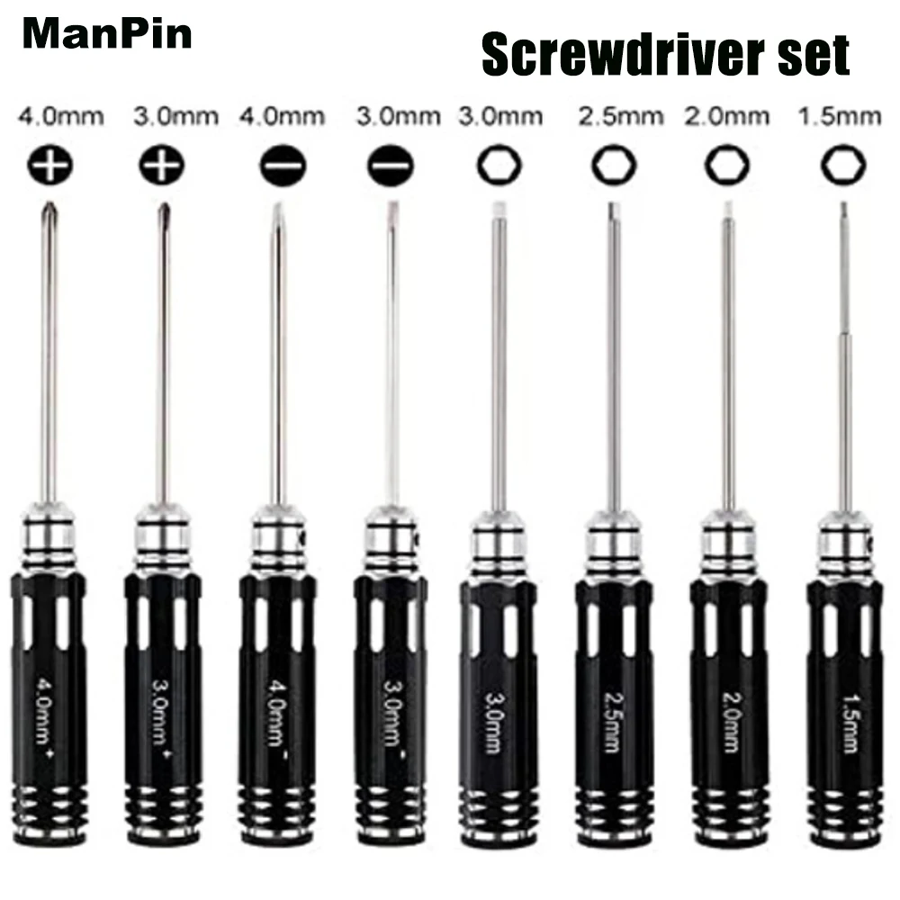 24in1 Carbon Steel Hex Screwdriver Tool Kit Sleeve screwdriver Pliers for Model Airplane RC Helicopter Car Drone Aircraft Repair