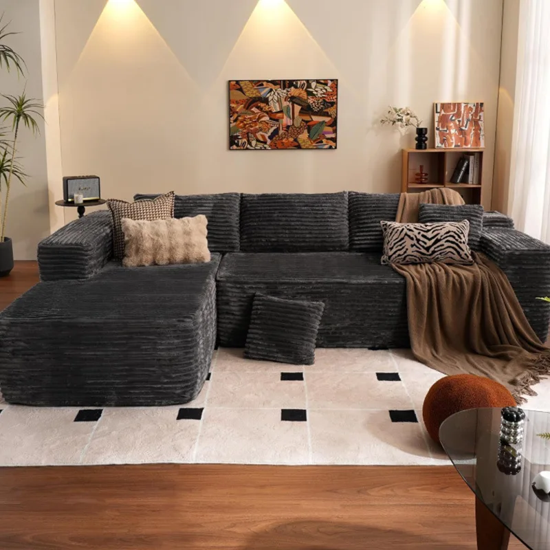 Fotografia 7: Sofá-Cama Conversível com Espuma de Memória, Embalado a Vácuo, Modular com Armazenamento