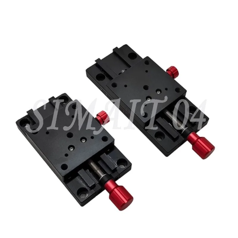 PT65-50 Fase di traduzione lineare manuale Guida a coda di rondine da viaggio da 50 mm Tavolo scorrevole con regolazione fine di precisione