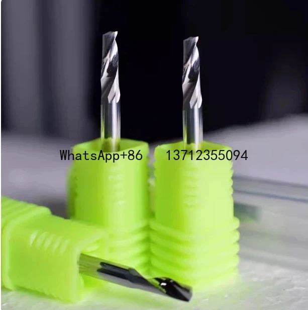 

1 шт. 5A 3,175 алюминиевая фреза с хвостовиком, однофлейтовая спиральная концевая фреза с ЧПУ, 3D гравировальная резьба для деревообработки, акриловая резка ACM