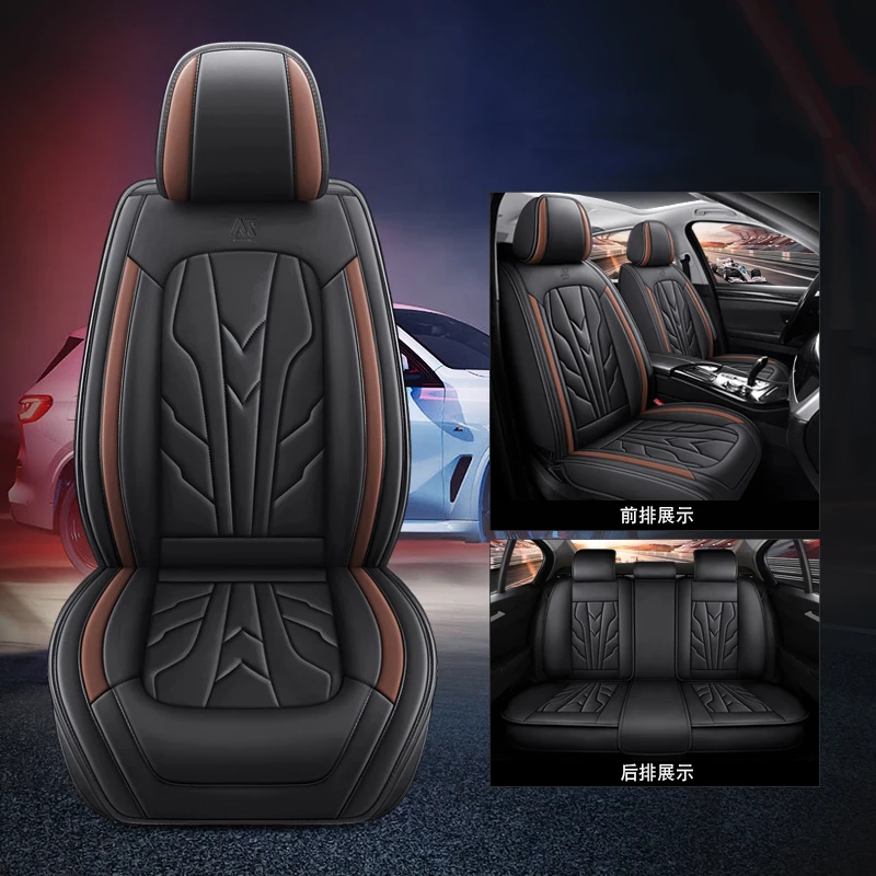 

Universal PU Leather Car Seat Covers For Dodge Journey Caliber RAM 1500 Nitro Challenger BMW E4 E30 X5 F15 Auto Interior Styling