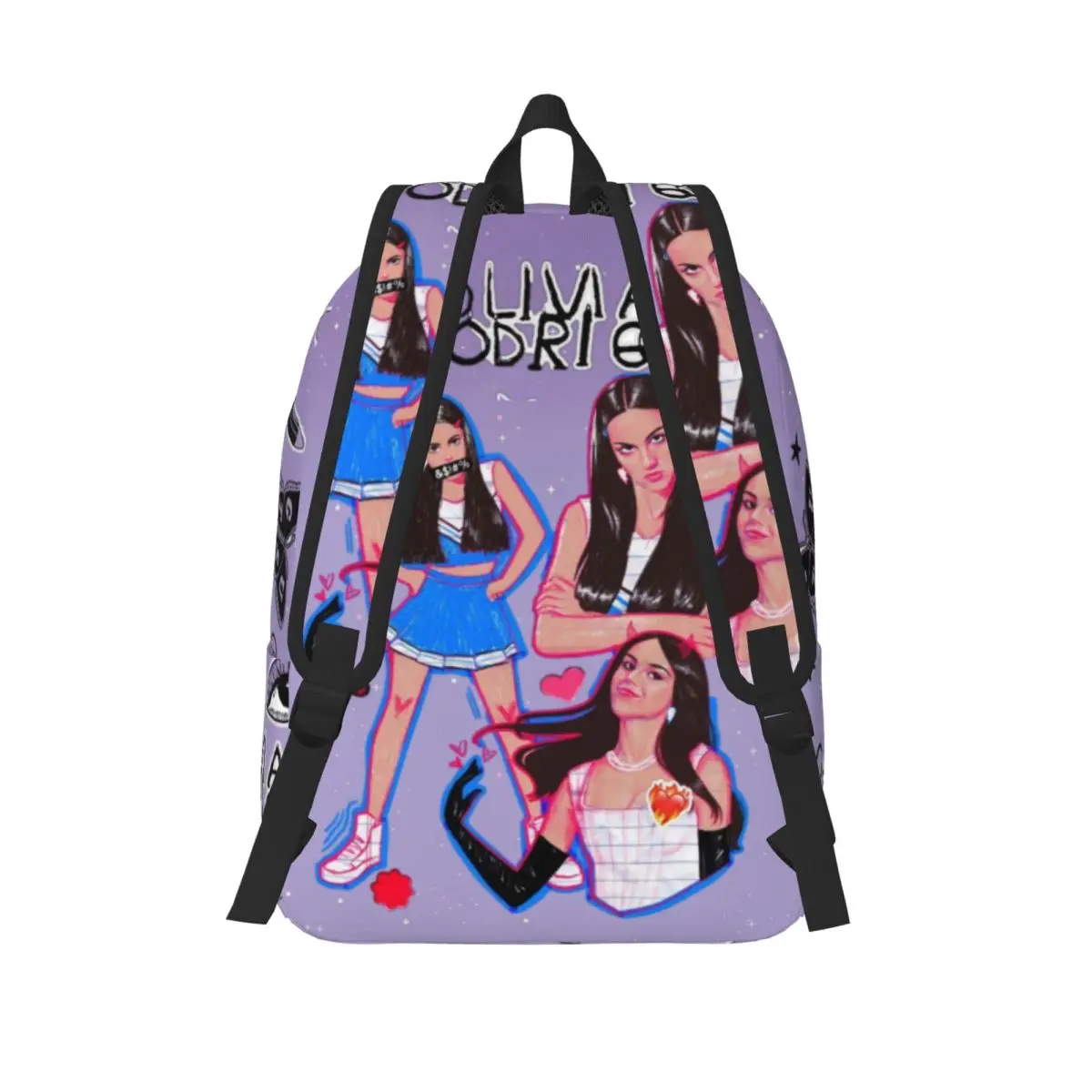 Olivia Vampire Rodrigos Sour For Girls Boys Large Capacity Student Backpack Lightweight waterproof Backpack 15.7in 17.7in