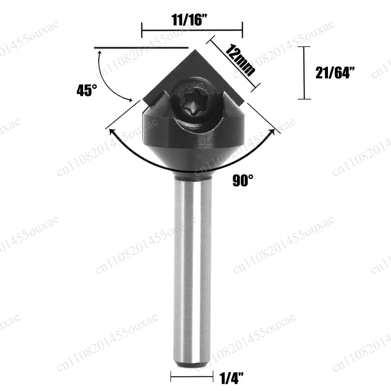 Abandoned V-shaped knife new product 90 degree carving knife woodworking milling cutter