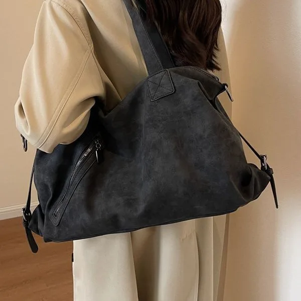 

Сумки-тоут большой емкости для женщин, повседневная сумка на плечо из искусственной замши, новые мягкие кошельки для покупок, женская сумка через плечо, дорожные сумки