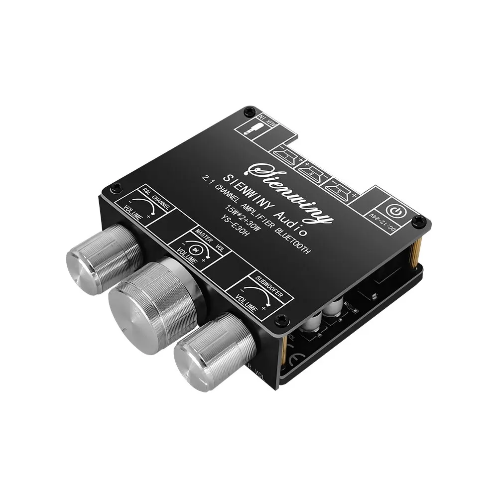 YS-E30H 2.1 Channel Bluetooth 5.1 Audio Power Amplifier Board 2X15W+30W High And Low Bass Stereo Subwoofer APP Module Audio AMP