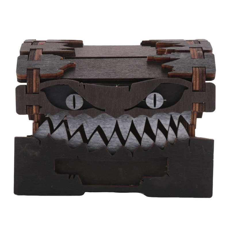 

1 Piece Devil Box Storage Wooden Spliced Building Blocks Wood 12X12x10cm DIY Colored Graffiti Crafts Decoration