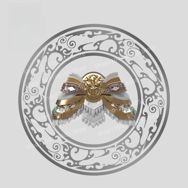 MOC ثلاث ممالك ما تشاو اللبنات الدمى تجميع نماذج الكرتون أنيمي اكسسوارات الأسلحة درع الأولاد مهرجان الهدايا