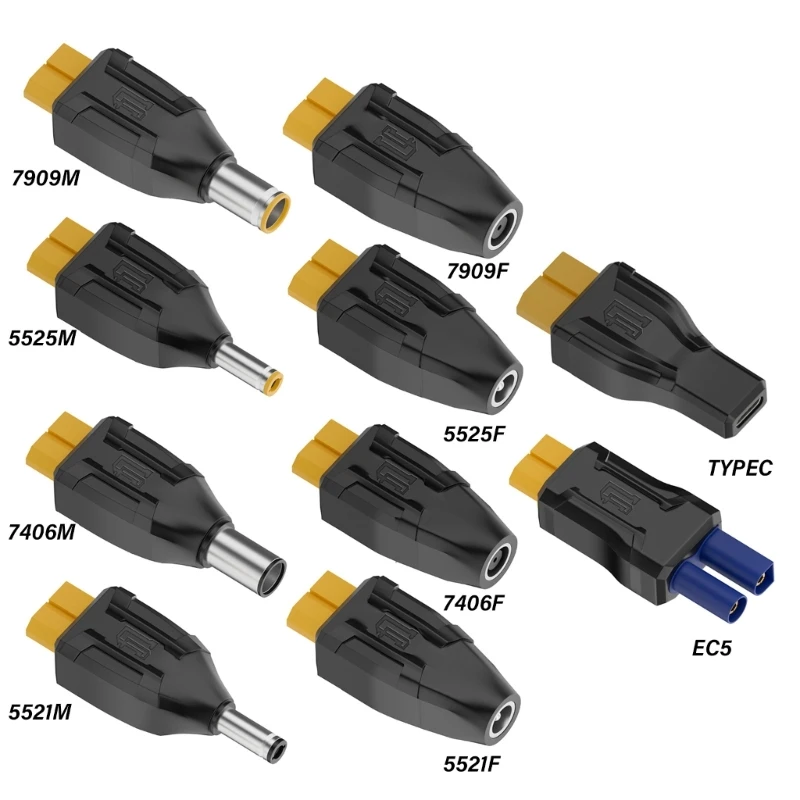1Pc XT60 Female Conversion Head Convert To Type C and Multiple Type DC5521 5525 7909