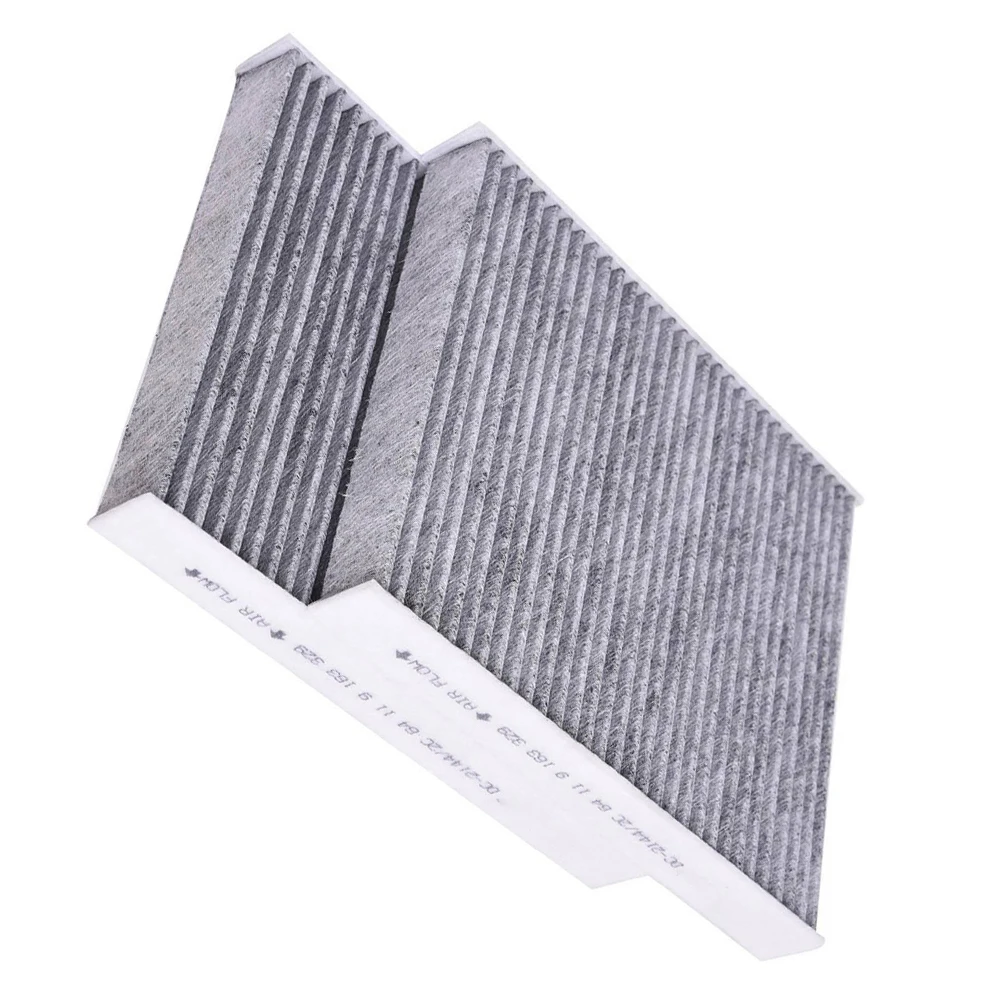 2Pcs Cabin Air Filter for BMW F10 F11 F18 535i 528i 650i 640i M6 64119163329 car accessories