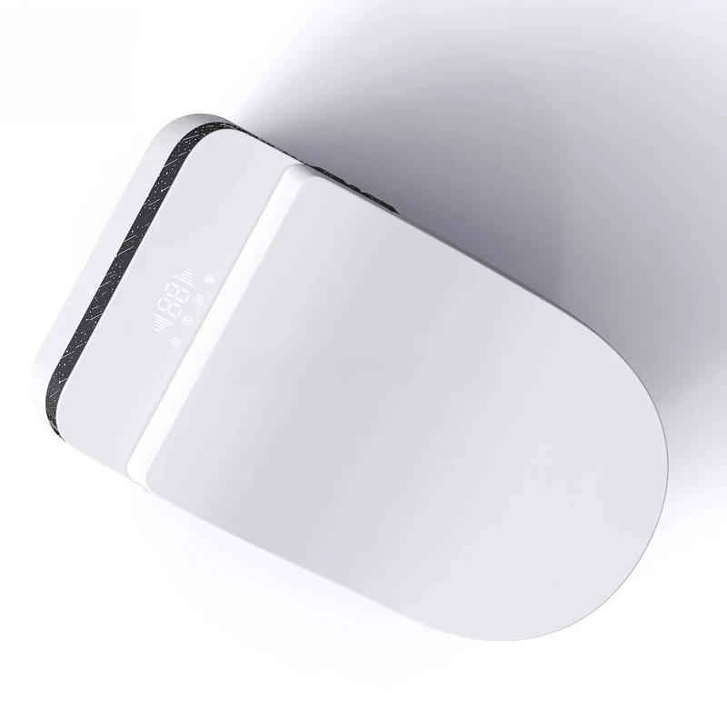 Ambient Light Smart Toilet with Seat Heating & Remote Control Foot Touch Flush Bidet Favorable Discount P-Trap Drainage Pattern