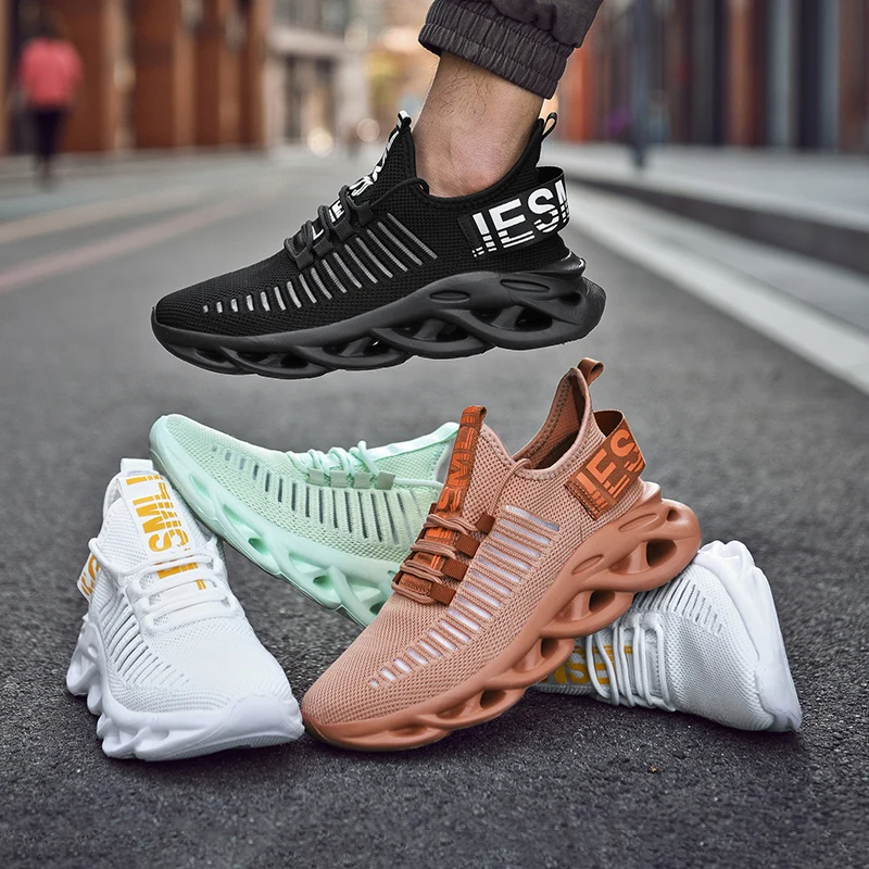New Men Shoes Comfortable Sneakers Breathable Running Shoes For Men Mesh Tenis Sport Shoes Waling Sneakers Lightweight Athletic image 4