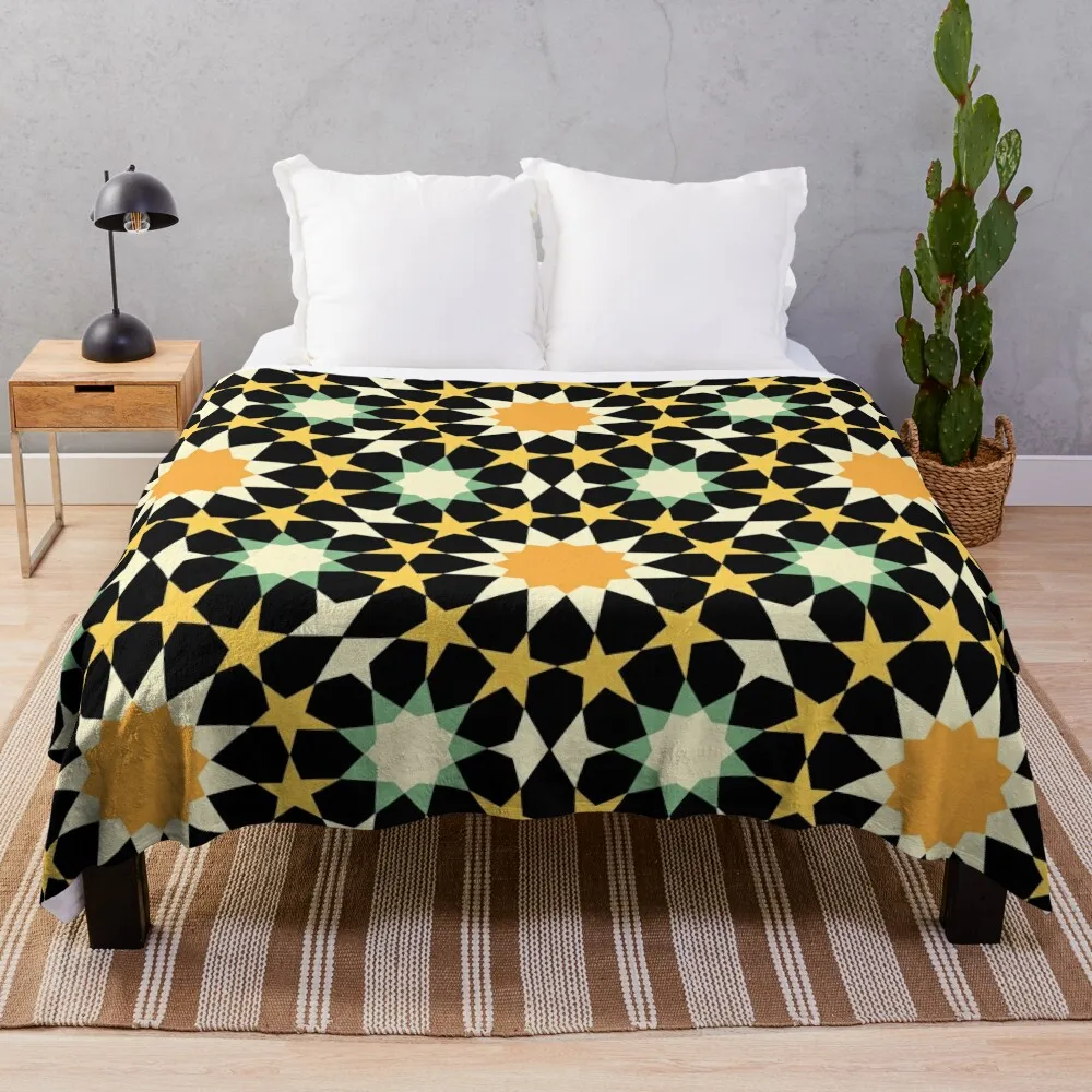 

Moroccan Zelij Tiles Throw Blanket Hairys Quilt Luxury St Blankets