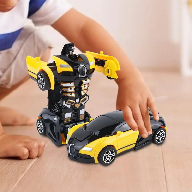 Transform Cars for Kids, Inertia Vehicle, Robot Car, Action Figures, Toddler Cars, 2 en 1, Rib Back, Initiation