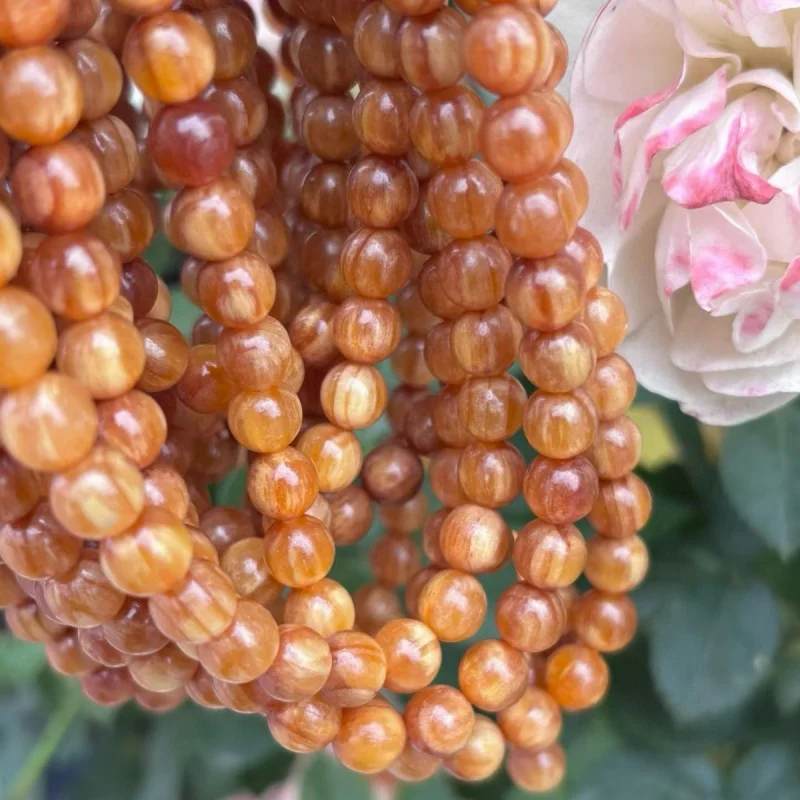 Northeast pine wood , fully translucent, rich in amber, 108 beads multi-loop bracelet for men and women