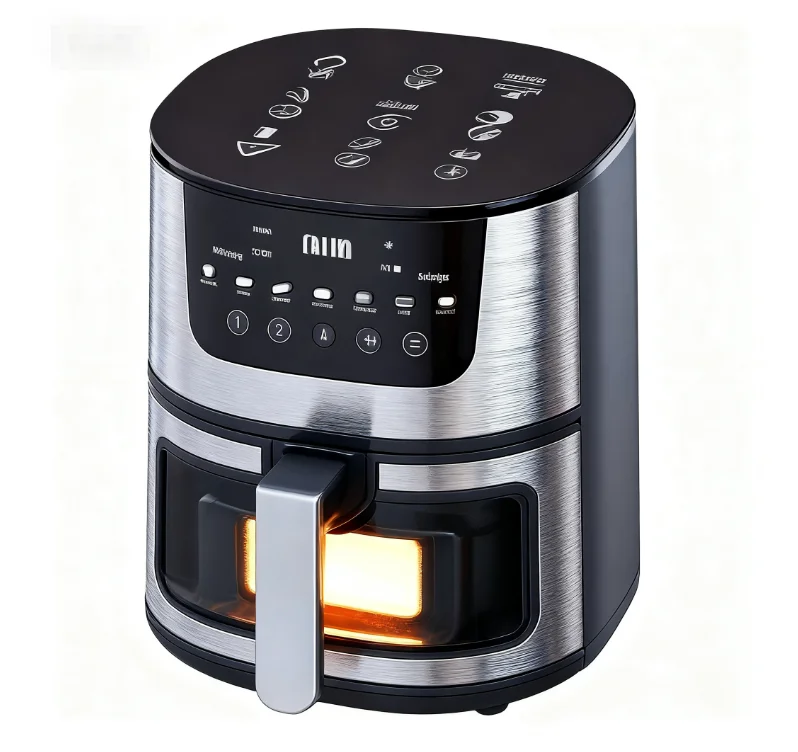 Air Fryer CKD SKD for Russia Market Modern Square Automatic Electric  Multifunctional  1-Year for Household Baking