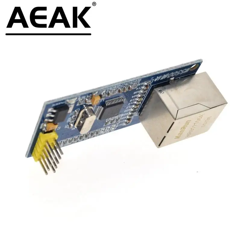 AEAK W5500 Ethernet rede módulo hardware TCP / IP 51 / STM32 microcontrolador programa sobre W5100