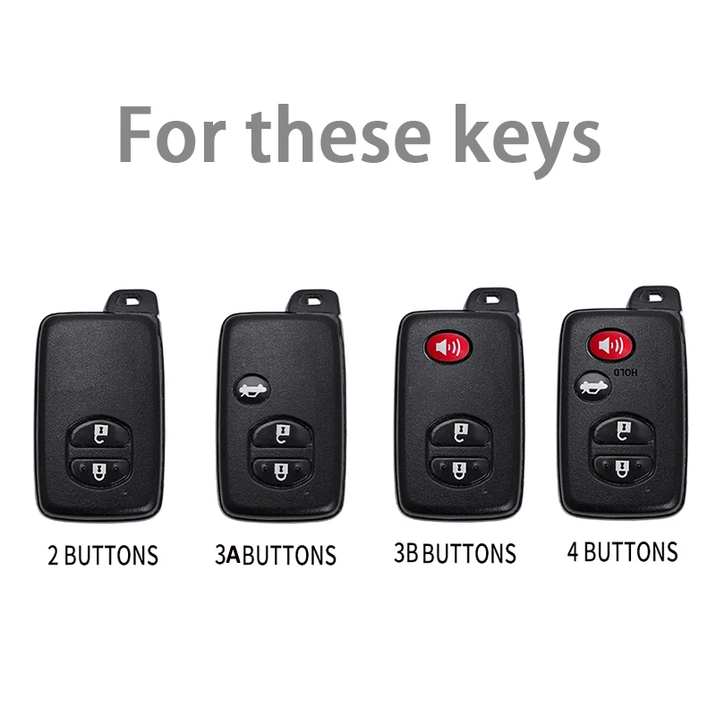 حافظة مفاتيح من البولي يوريثان غطاء لتويوتا لاند كروزر برادو أفينسيس آي كورولا بريوس هايلاندر يارس بدون مفتاح فوب حامل حامي