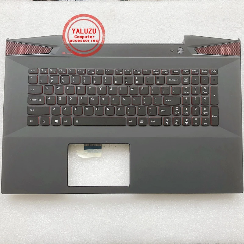 

US NEW Keyboard For Lenovo Y70-70 Y70-70T Y70P-70T Palmrest Upper Cover Keyboard