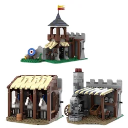 Herrero Medieval y estable con tiro con arco, juego de bloques de construcción MOC, juguete de montaje creativo Compatible con 100%, vacaciones perfectas