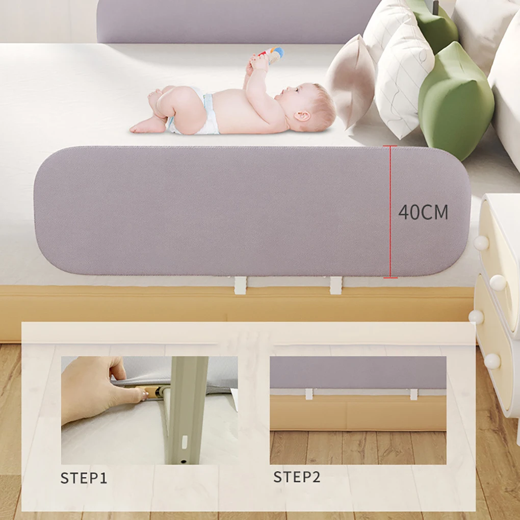 Immagine 4: Barriera di Sicurezza per Letto Bambini 150cm, Portatile e Pieghevole, Protezione Anti-Caduta per Interni