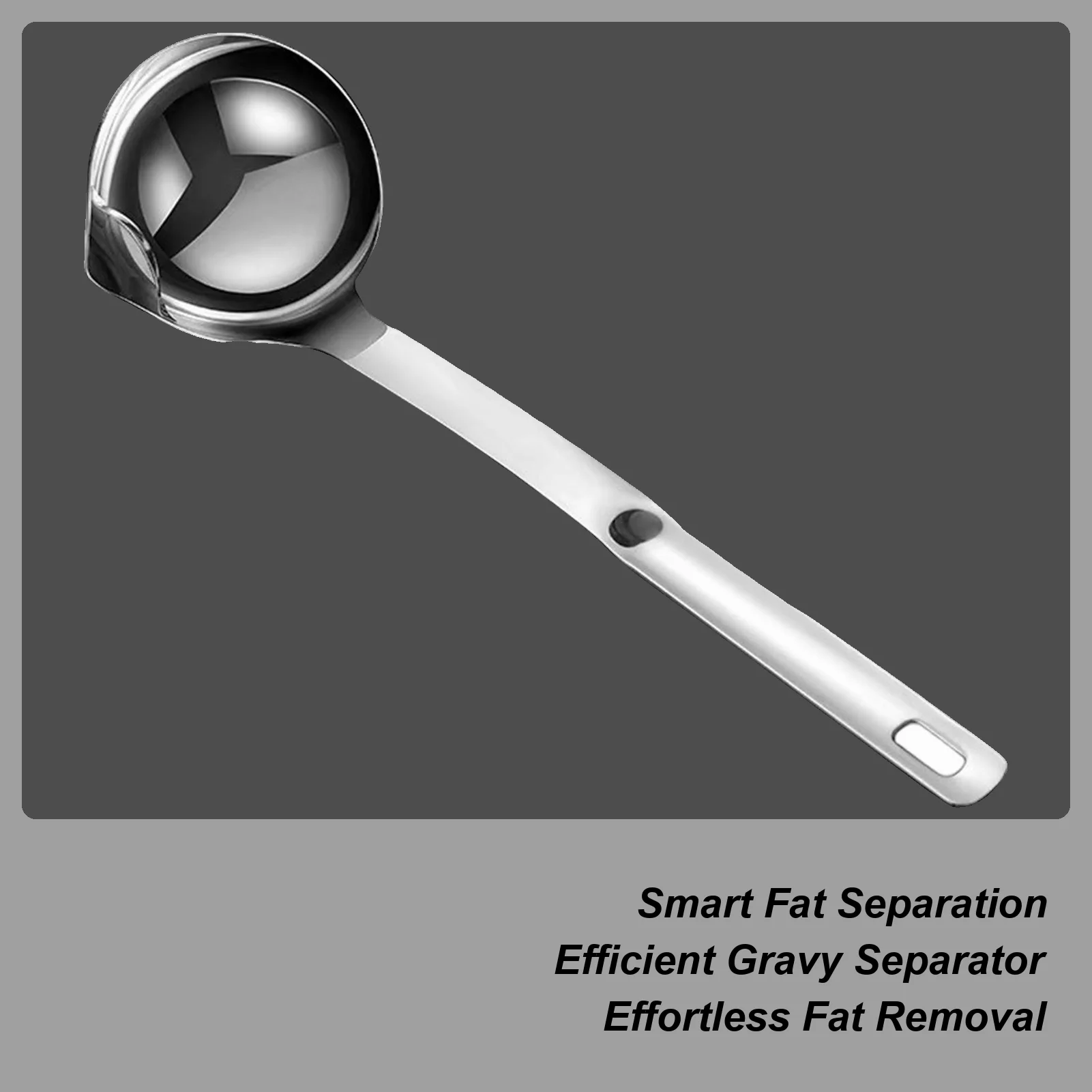 

Oil Separator Spoon Multi-Functional Kitchen Tool Gravy Separator Ladle For Cooking For Home Dormitory Hotel Apartment