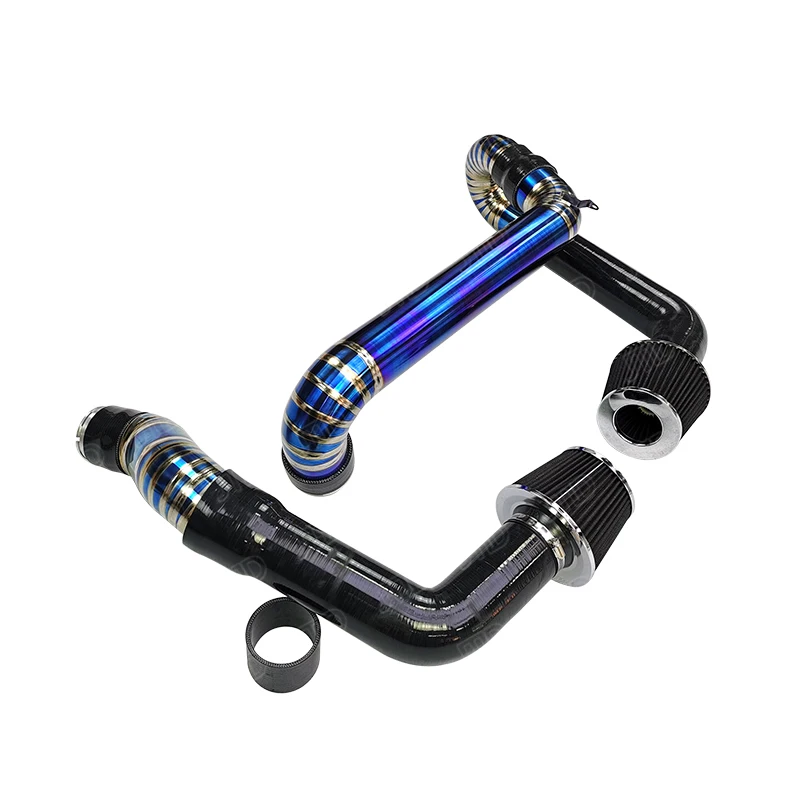 

JTLD Cold Air Intake Filter Kit System Titanium Pipe with Silicon Hose for BMWS G8X M3 M4 S58 Engine