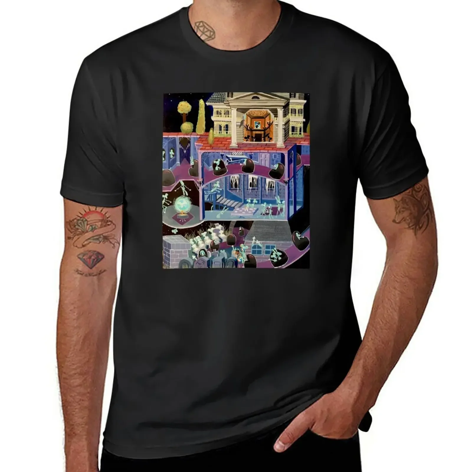 

New Haunted mansion inspired T-Shirt t-shirts man anime clothes mens t shirts pack