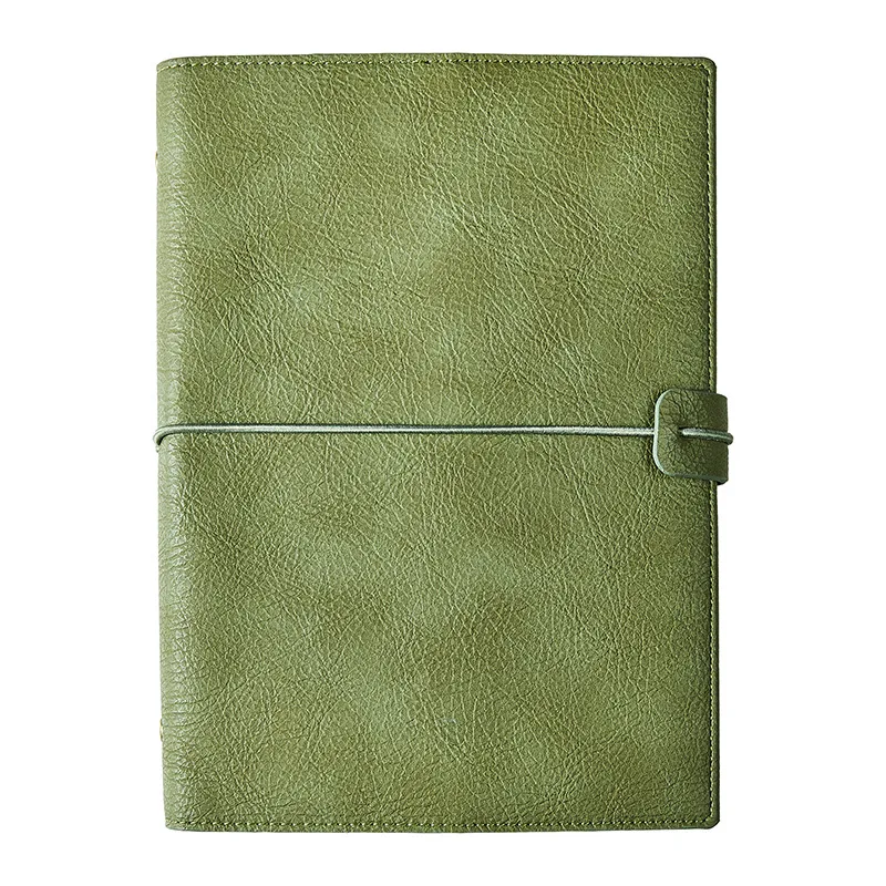 A5 Vintage Faux Leather Refillable Journal - A6Travel Ring Binder Notebook A6 Retro Soft Leather Refillable Notebook - view 5