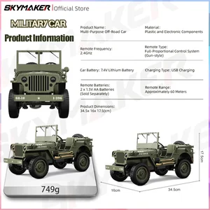 JJRC C8815 1/10 ويليز جيب آر سي سيارة 1941 ميجابايت قشارة 2.4 جرام 4wd RTR الزاحف تسلق عسكري RC شاحنة مركبة الطرق الوعرة لعبة أطفال الكبار أفضل 10 مبيعات شاحنة مرسيدس للتحكم عن بعد - رقم 1