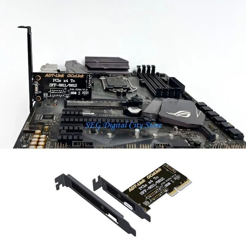 

U75B Adapter To SFF-8611 SFF-8612 Data Transfer Storage Expansion Heat Dissipation Expansion Card For Desktop Accessories