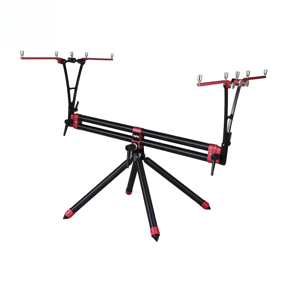 New Upgrade Foldable Rack 270 Adjustable Aluminum Alloy Fishing Rod Stand 4 Legs Rod Holder Portable Carp Fishing Rod Pod