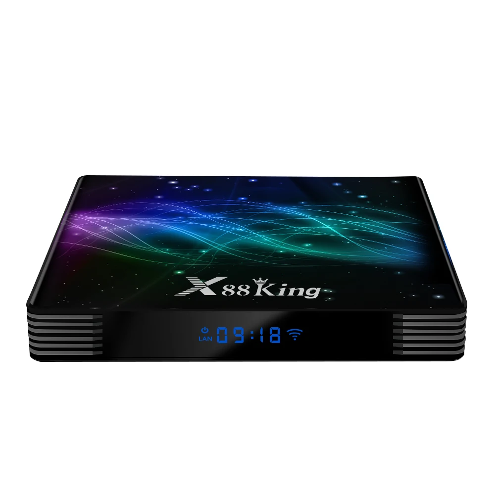 

X88 King Smart TV Box Powerful Amlogic S922X Android 9.0 Hexa core 4GB 128GB Dual Wifi 4K Video Set-top Box Factory