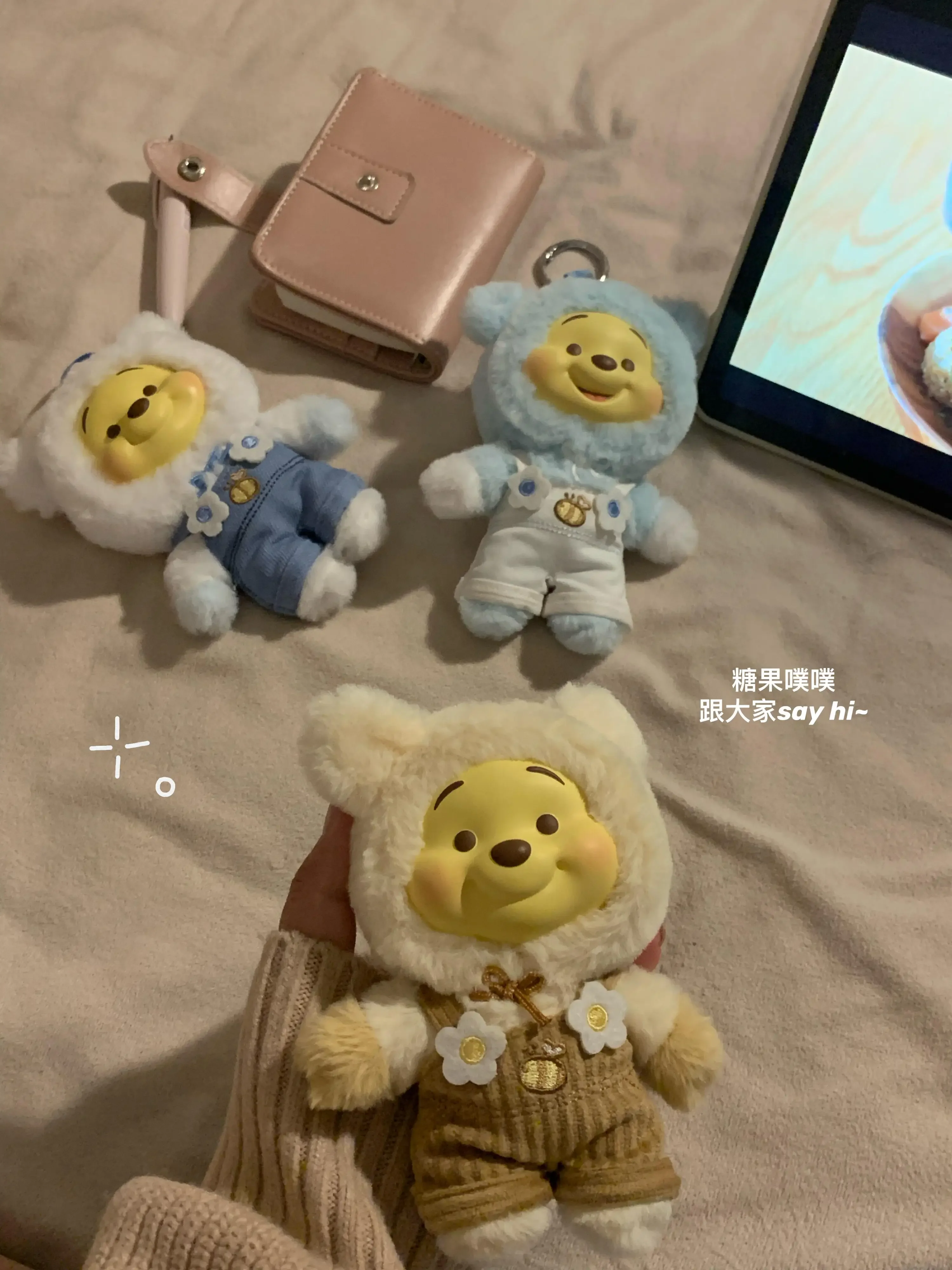 New Disney Winnie the Pooh Candy Series Blind Box Cute Vinyl Face Pendant Pupu Bear Doll Bag Pendant Holiday Gift