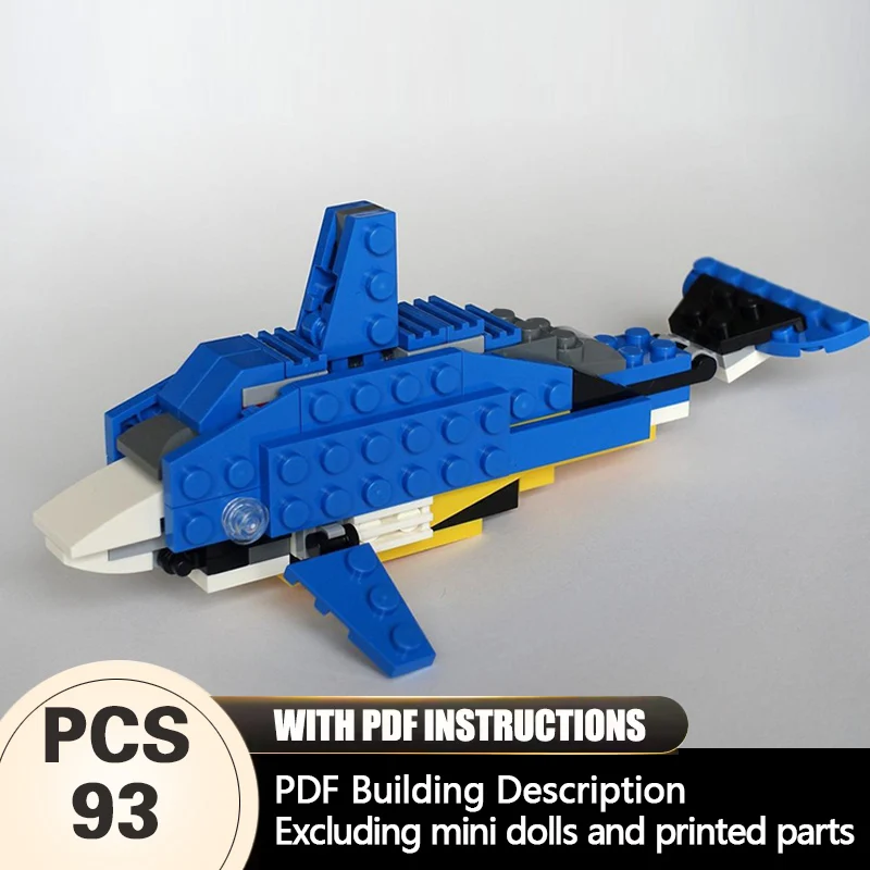 

Creators Animal Series Model MOC Building Bricks Delphinidae Modular Technology Gifts Holiday Assemble Children Toys Suit
