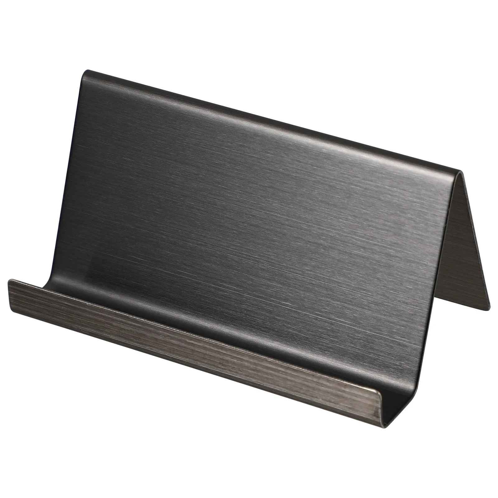 Business Card Holder Steel Cards Organizer Display Stand Picture Frame Rack Message Metal