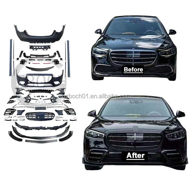 body kits For Mercedes Benz S CLASS W223 for Brabus kits 1:1 model Front bumpers Rear bumpers side skirt wheel arches