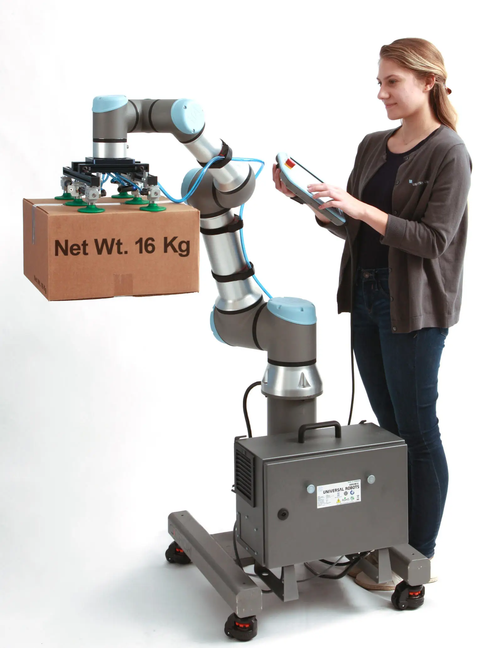 Collaborative Inspection Robot UR15 With 3D Vision AI Defect Detection System For Electronics Automotive Parts Quality Control