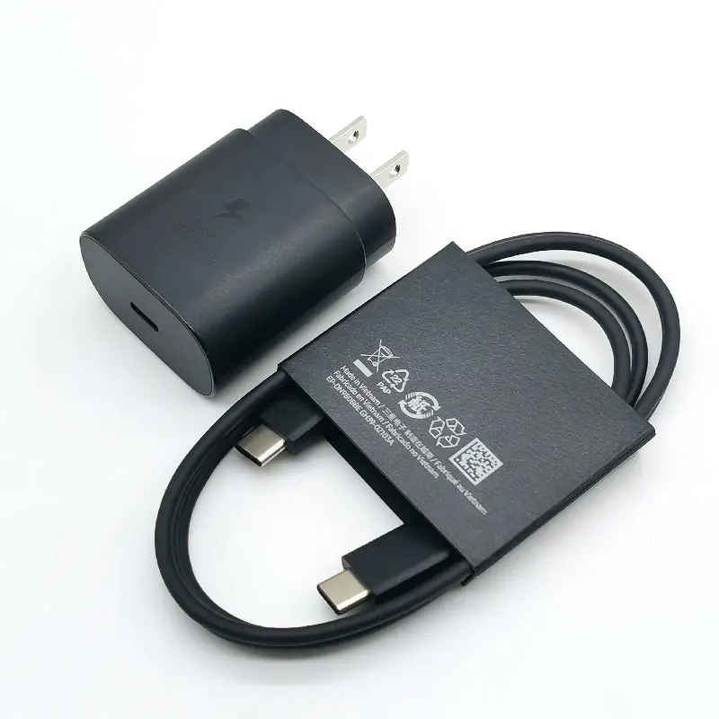 For Samsung Z Flip Fold 6 5 4 3 2 PD Charger 25W US Super Fast Charge Adapter For Galaxy S24 S23 S22