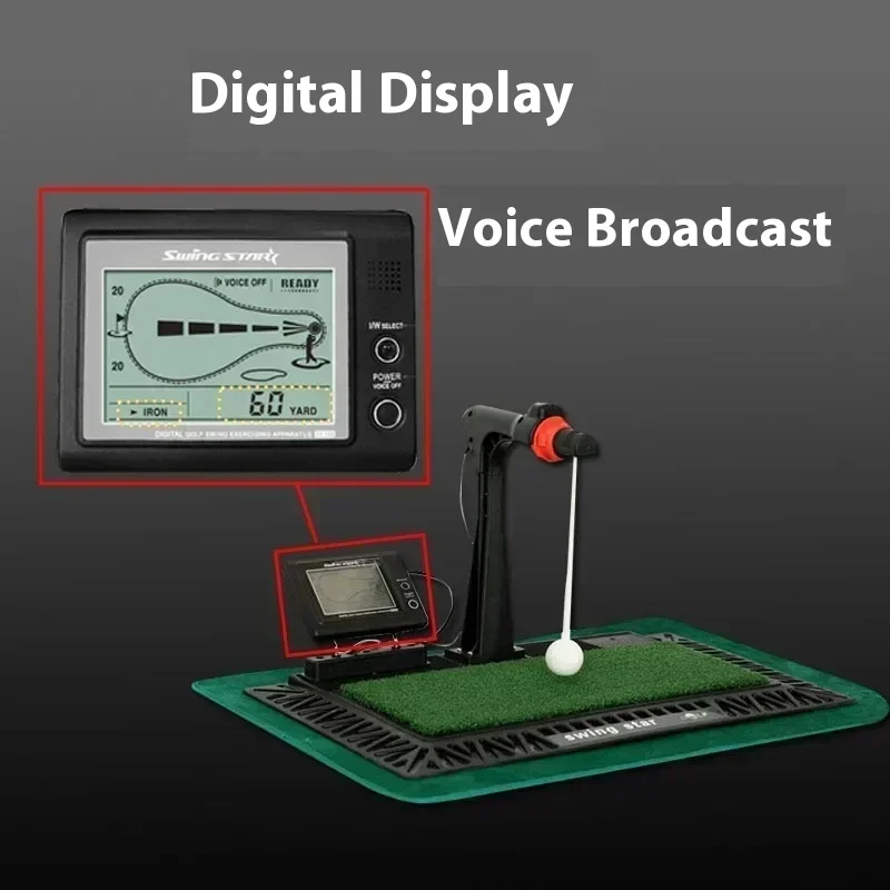 Instrucción de práctica de Swing de oficina de voz asistida con pantalla Digital mejorada con Panel en inglés práctica de Swing Digital interior Gol