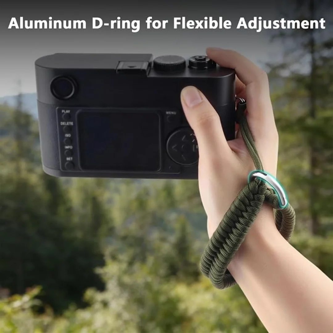 Adjustable Braided Nylon Wrist Lanyard Quick Release Anti-lost Hand Strap for Mobile Phone Camera Flashlight