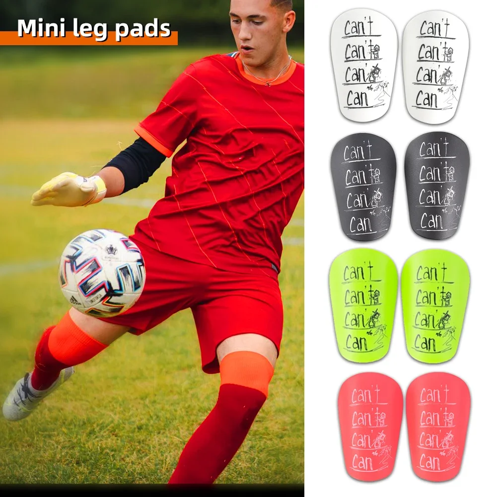 1 Pair Mini Football Shin Pad Wear-resistant Shock Absorbing Leg Protector Lightweight Portable Soccer Training Shank Board